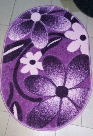 Covor Frize Mov Oval 1.7 x 2.5